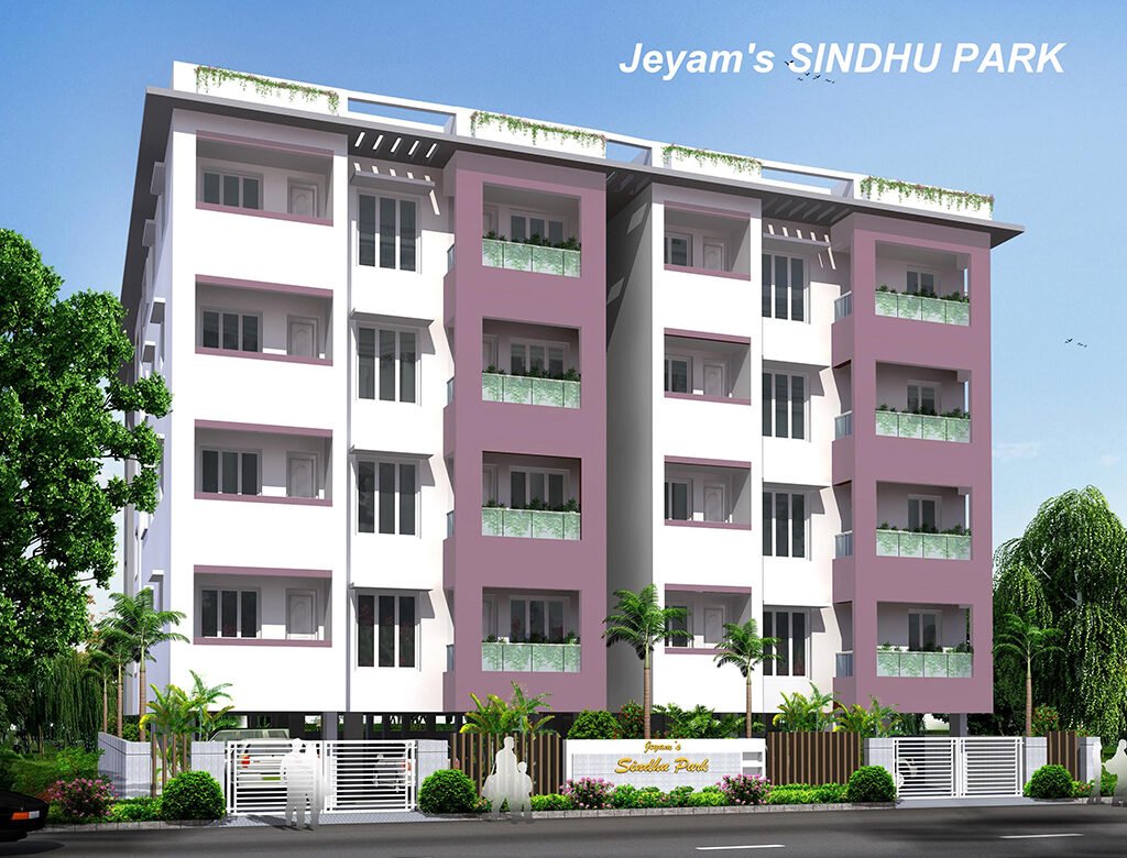 Sindhu Park Elevation - Jeyam's Builders