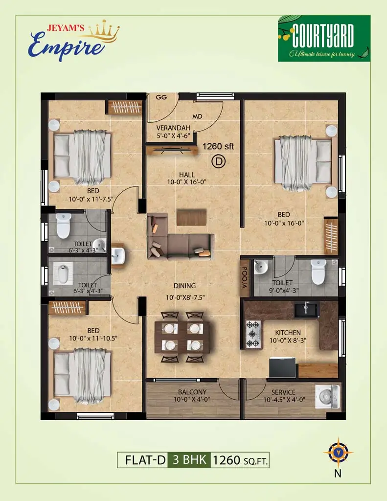 Residency Floor Plan