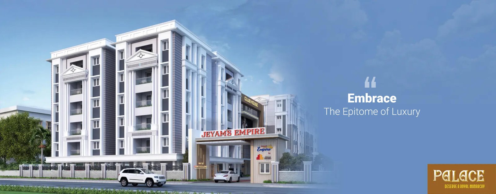 Jeyam Palace - Luxurious 2BHK & 3BHK Flats - Jeyam Empire - KK Nagar - Trichy - Jeyam Builders