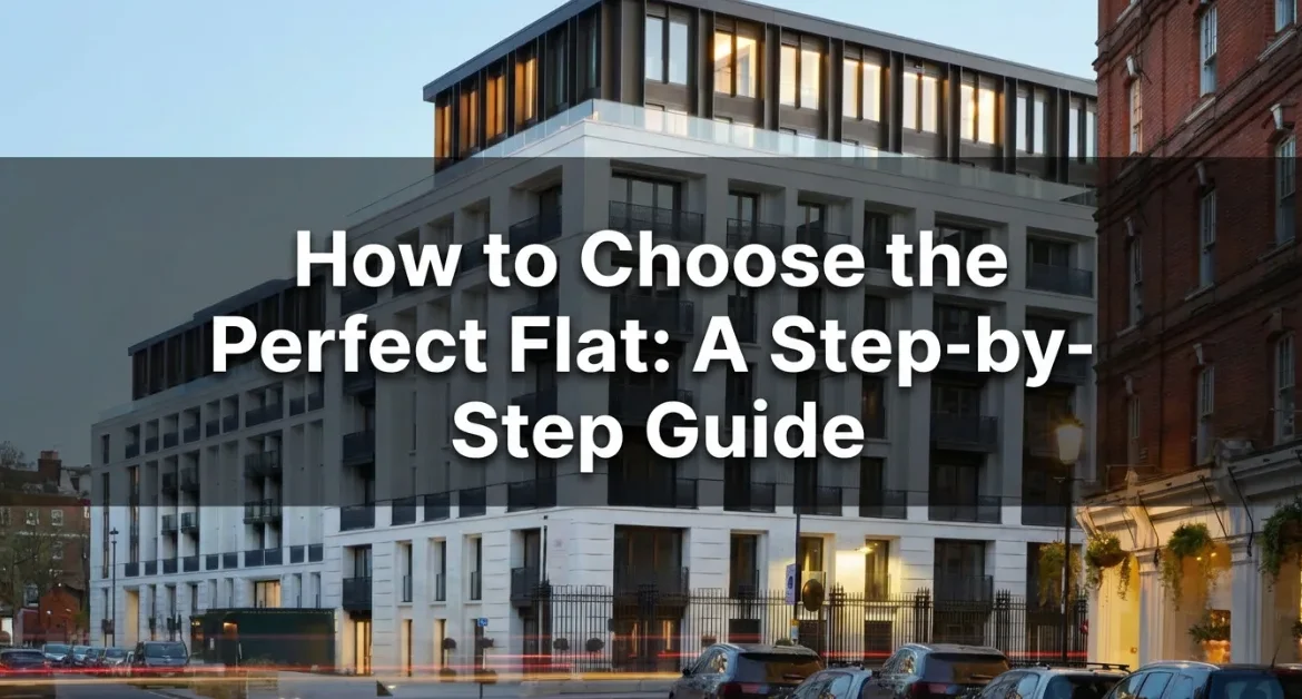 Modern apartment building exterior in an urban setting, representing a guide to choosing the perfect flat for living or investment.